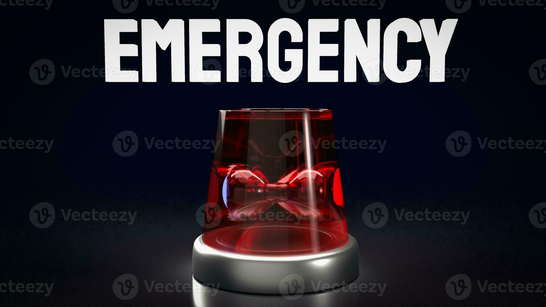 de noodgeval lamp voor redden concept 3d renderen foto