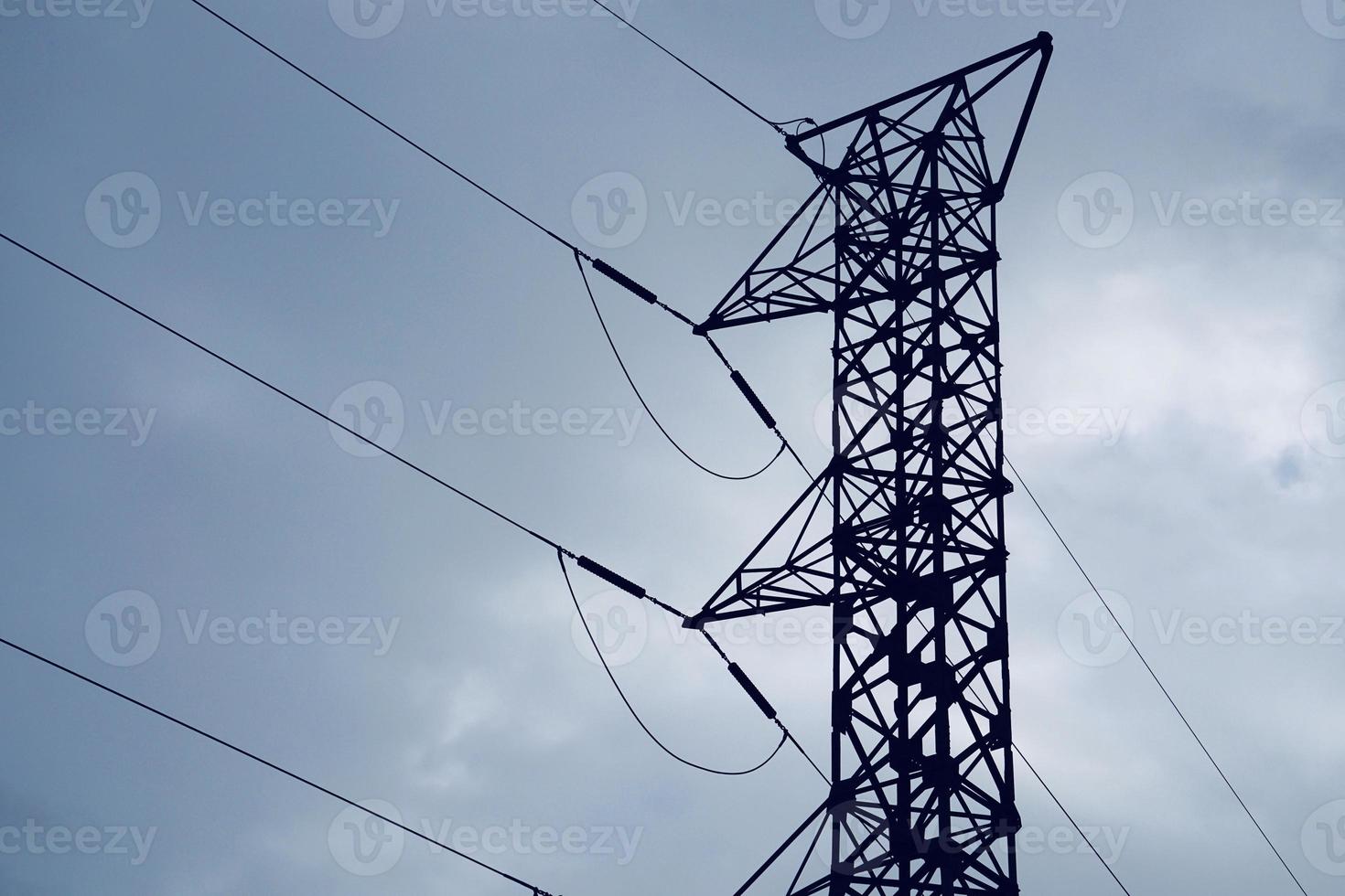 elektriciteit macht transmissie toren: foto