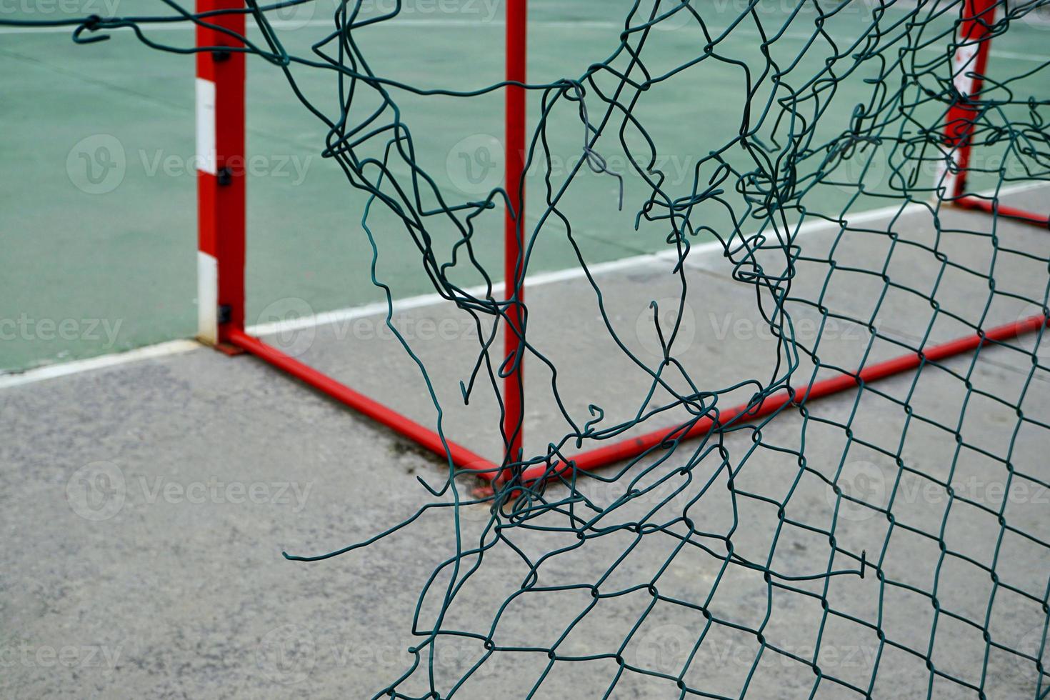 straatvoetbal doel sportuitrusting foto