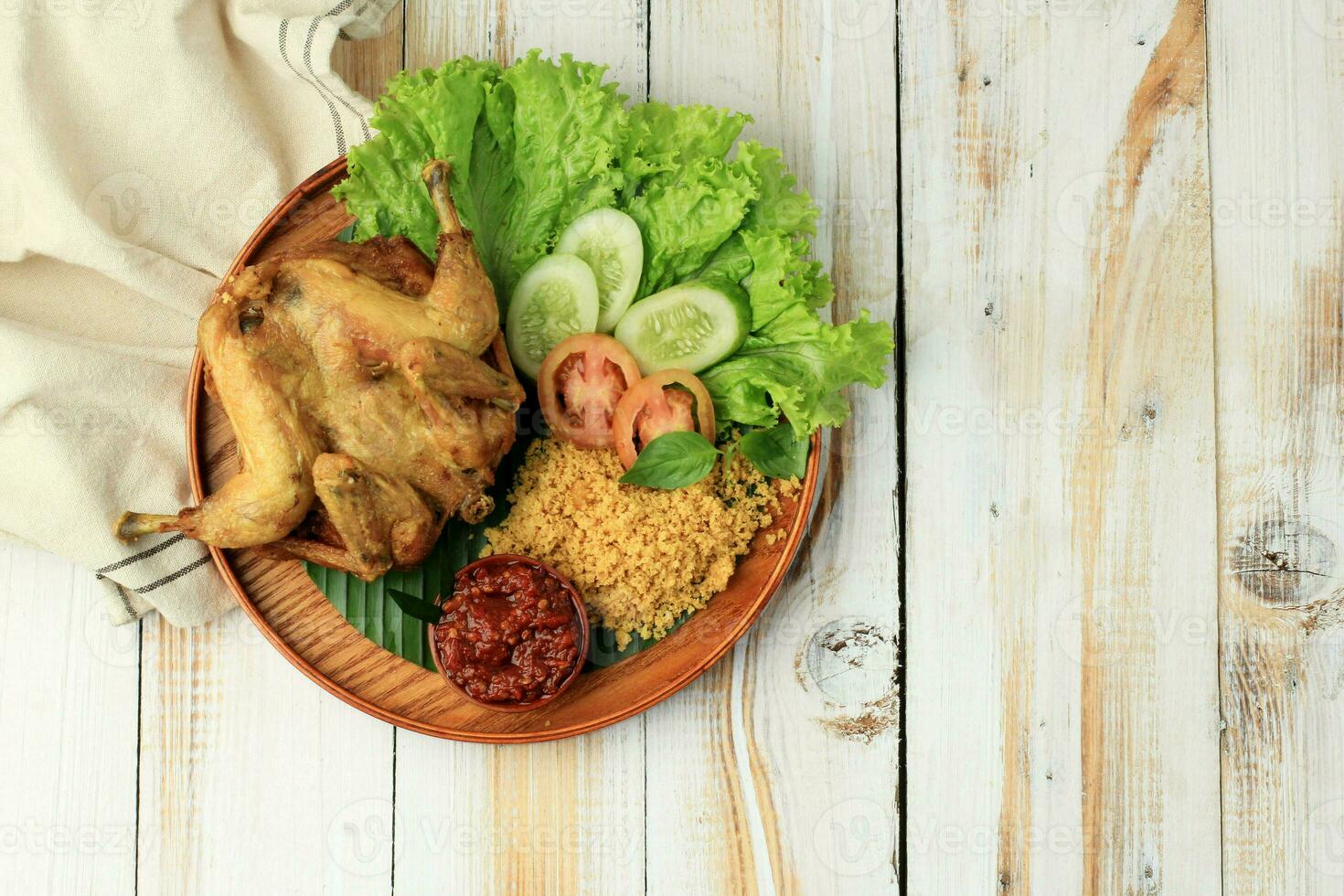 ayam goreng Kremes, Indonesisch voedsel foto