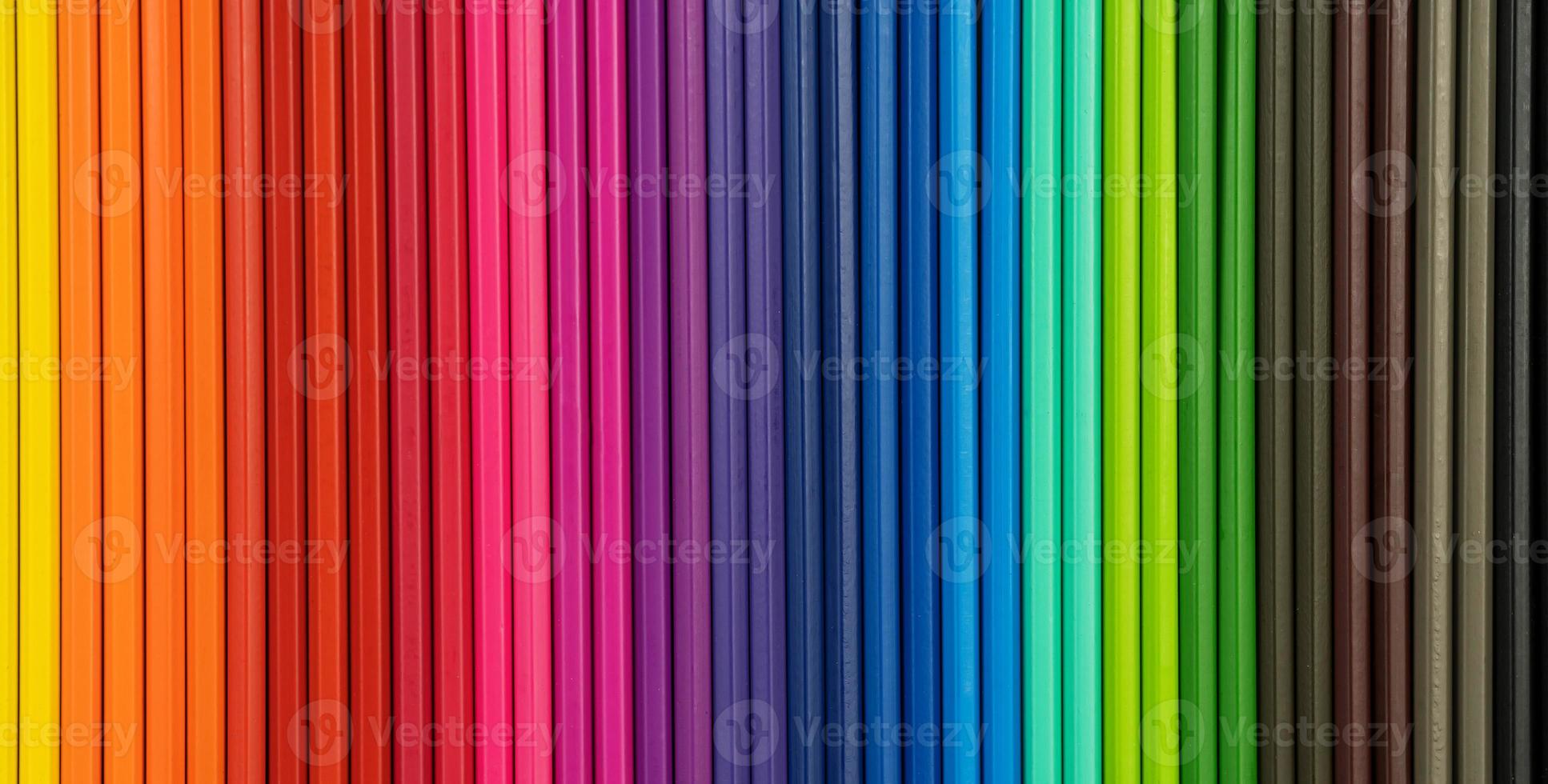close-up van kleurpotloden achtergrond foto