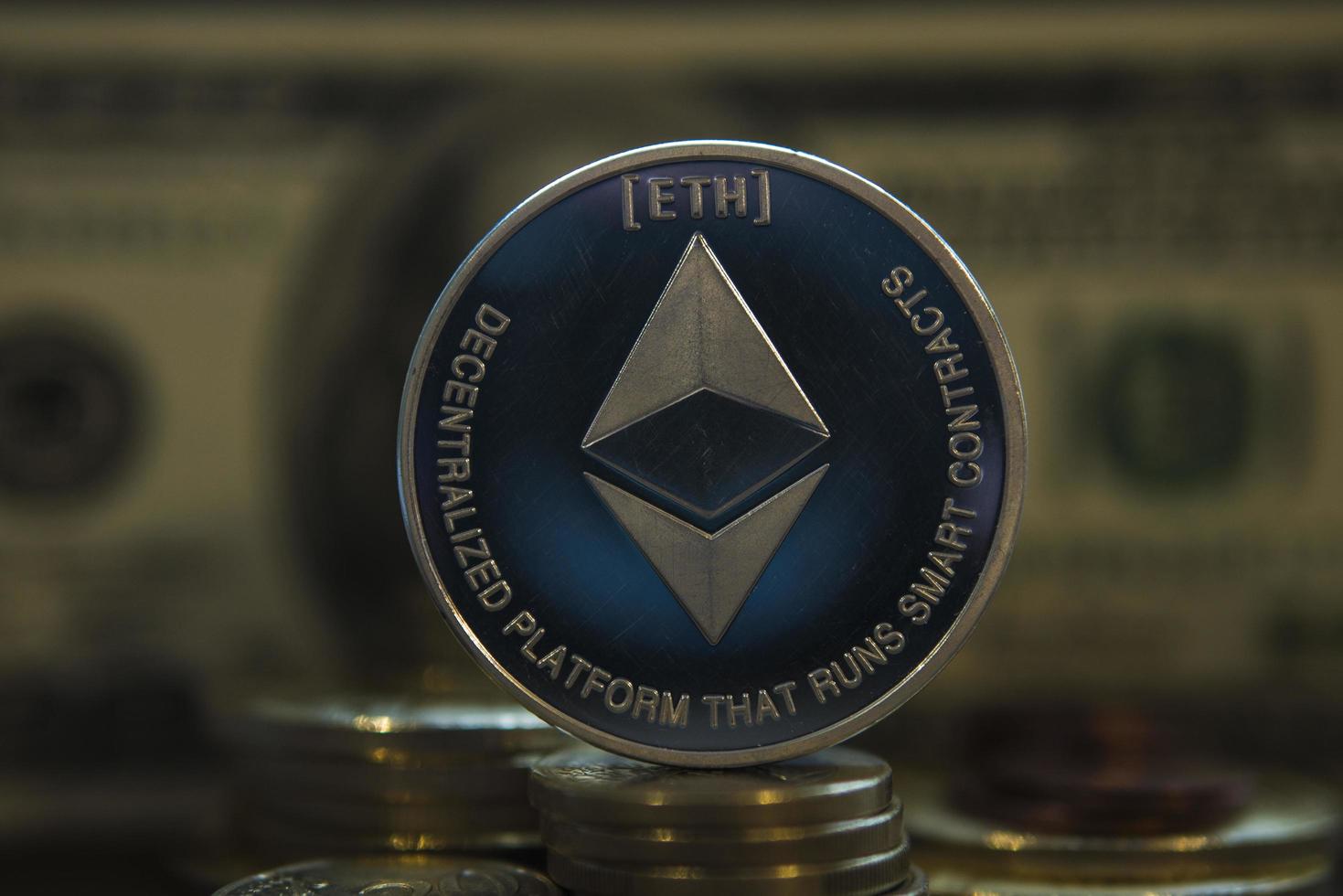 crypto valuta ethereum behang foto