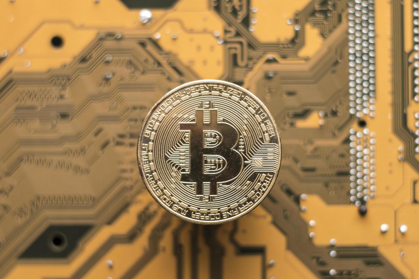 crypto valuta bitcoin behang foto