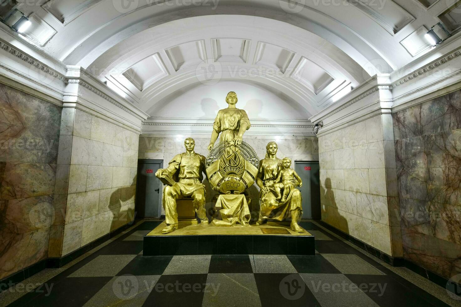 belorusskaja metro station - Moskou, Rusland foto