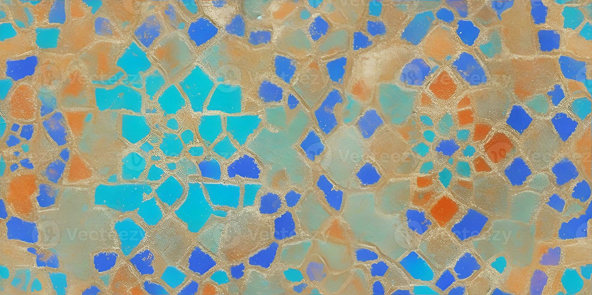 kleurrijk abstract tegel structuur achtergrond. Marokkaans oude textiel. ai gegenereerd foto