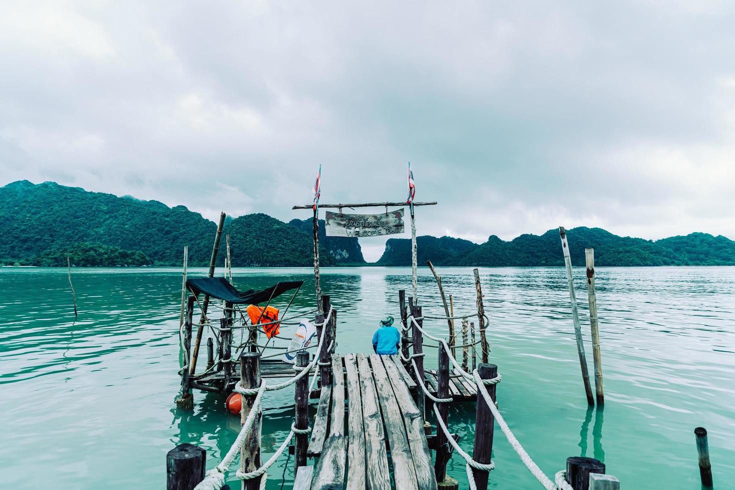 Talet Bay in Khanom Nakhon Sri Thammarat Thailand foto