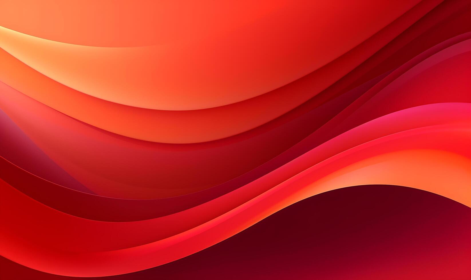 abstract rood oranje vloeistof Golf achtergrond ai gegenereerd foto