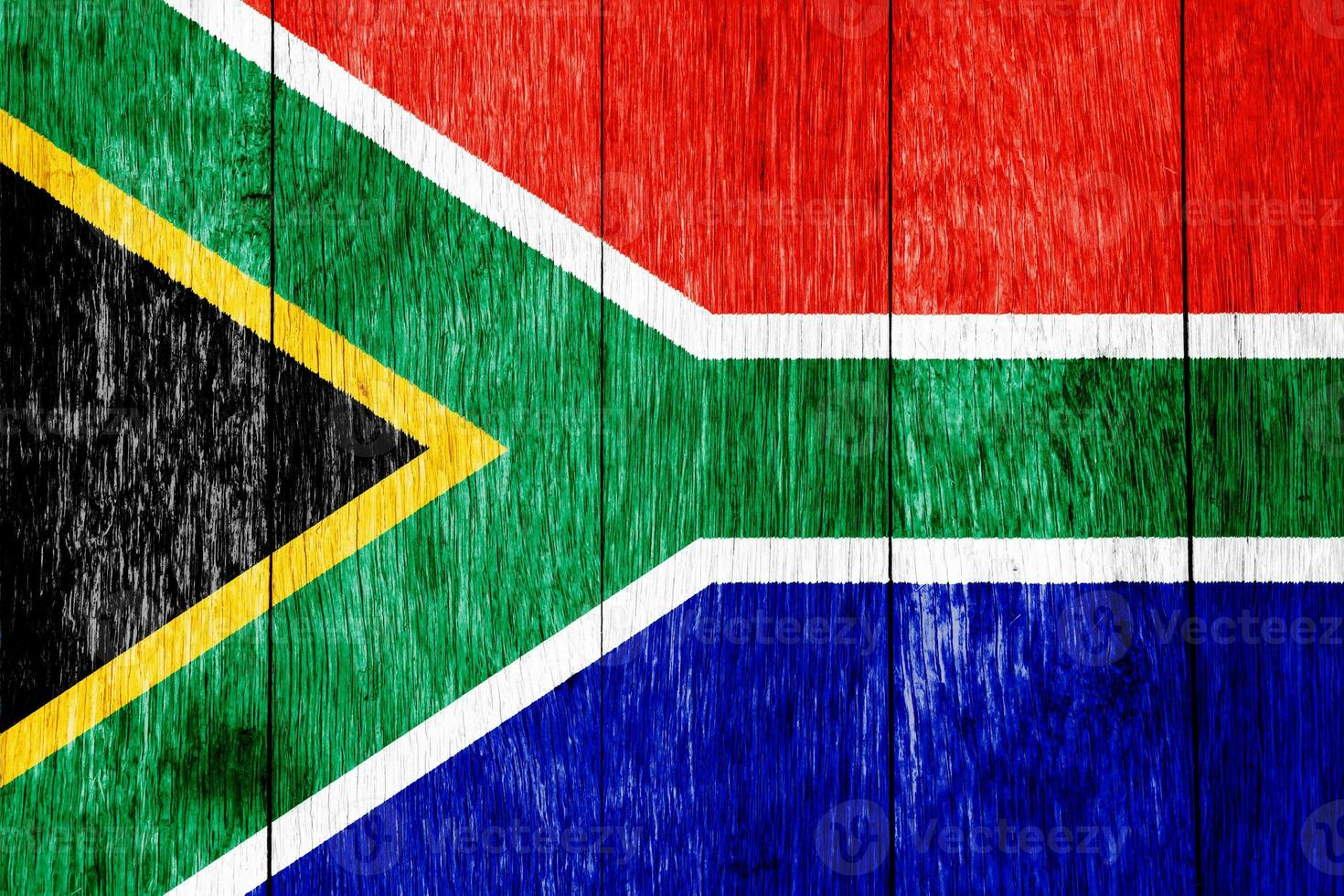 vlag van republiek van zuiden Afrika Aan een getextureerde achtergrond. concept collage. foto