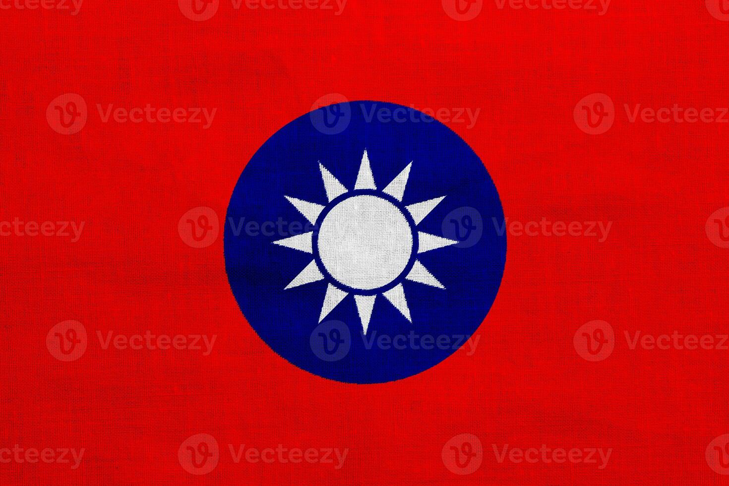 vlag van republiek van China Taiwan Aan een getextureerde achtergrond. concept collage. foto