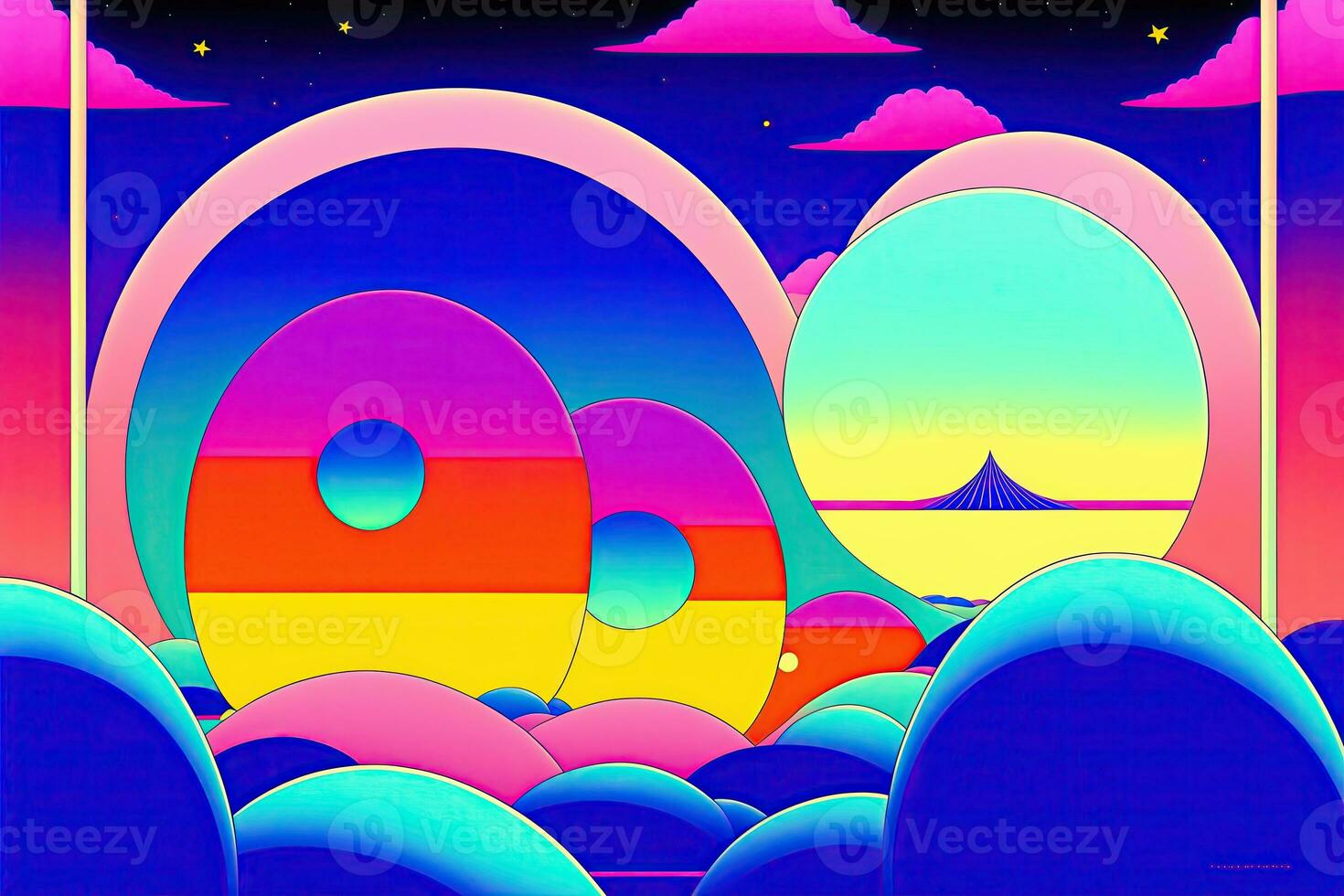 abstract psychedelisch levendig kunst achtergrond poster foto