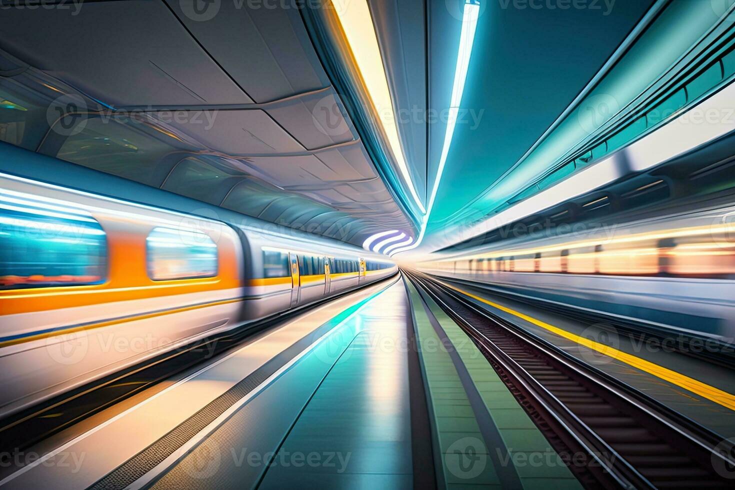 elektrisch metro metro trein illustratie foto