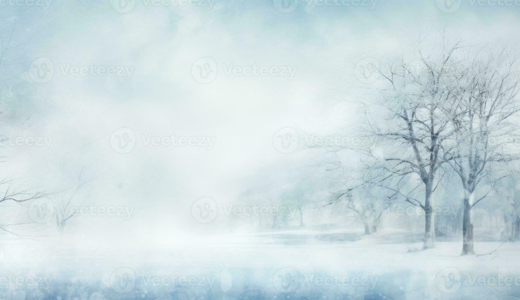 winter besneeuwd Woud achtergrond. illustratie ai generatief foto