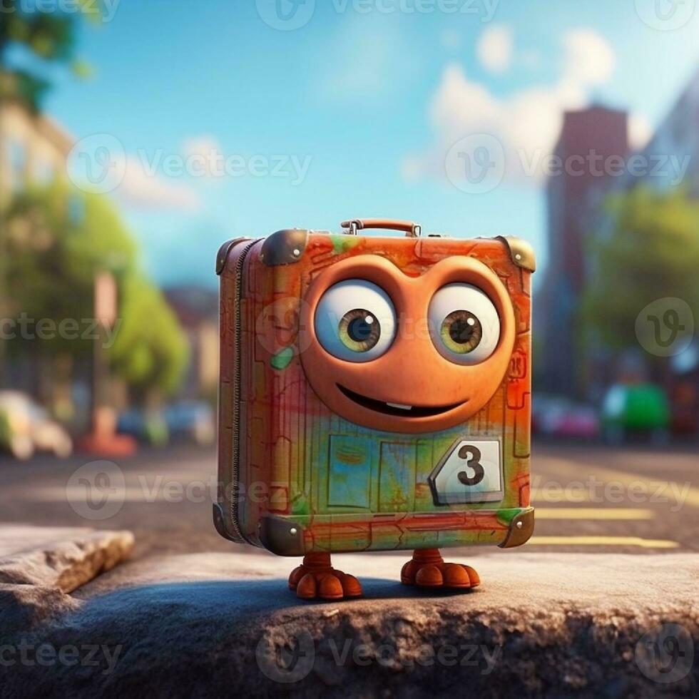 schattig doos in pixar animatie foto