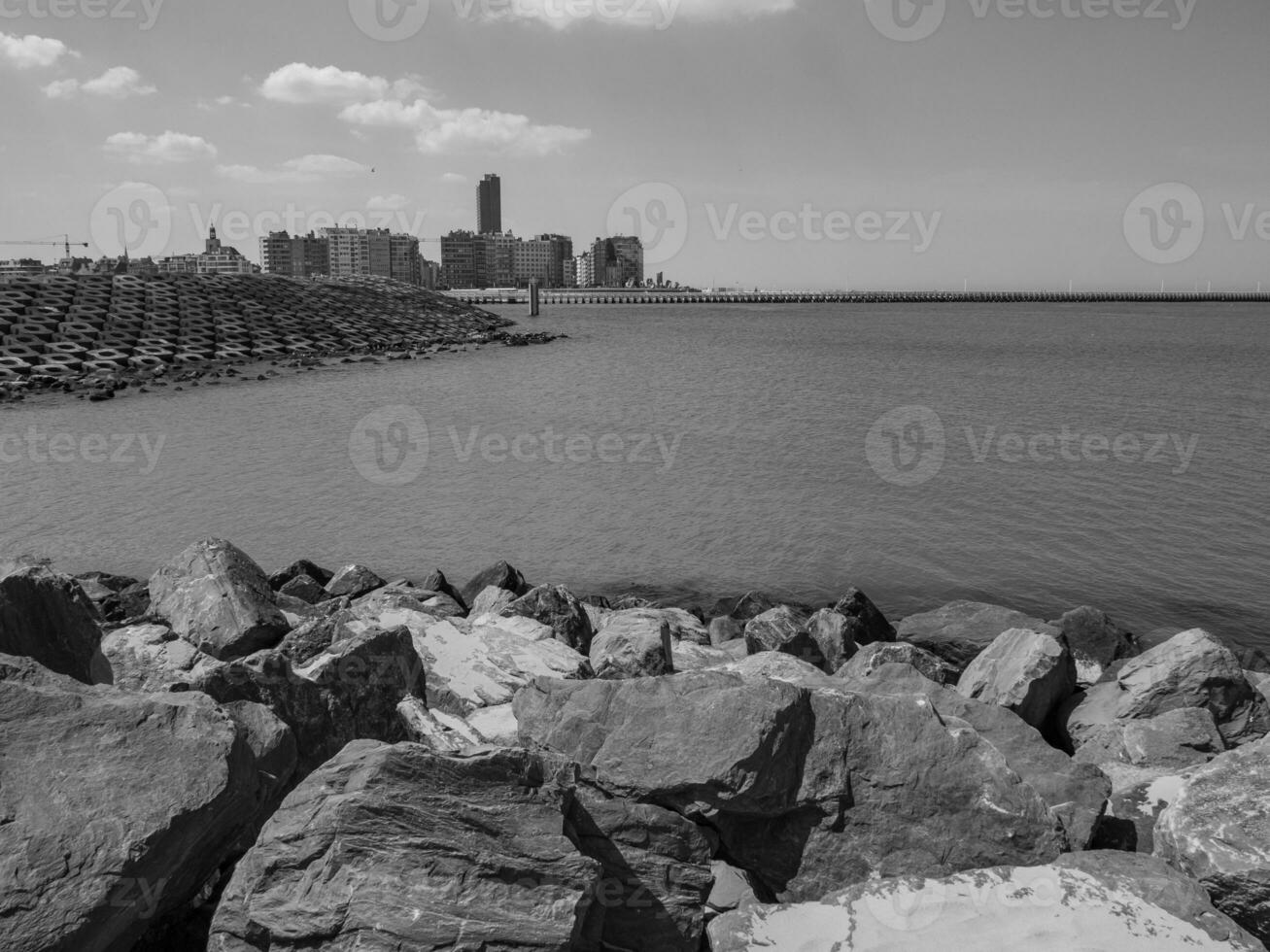 de stad van oostende en de belgisch kust foto