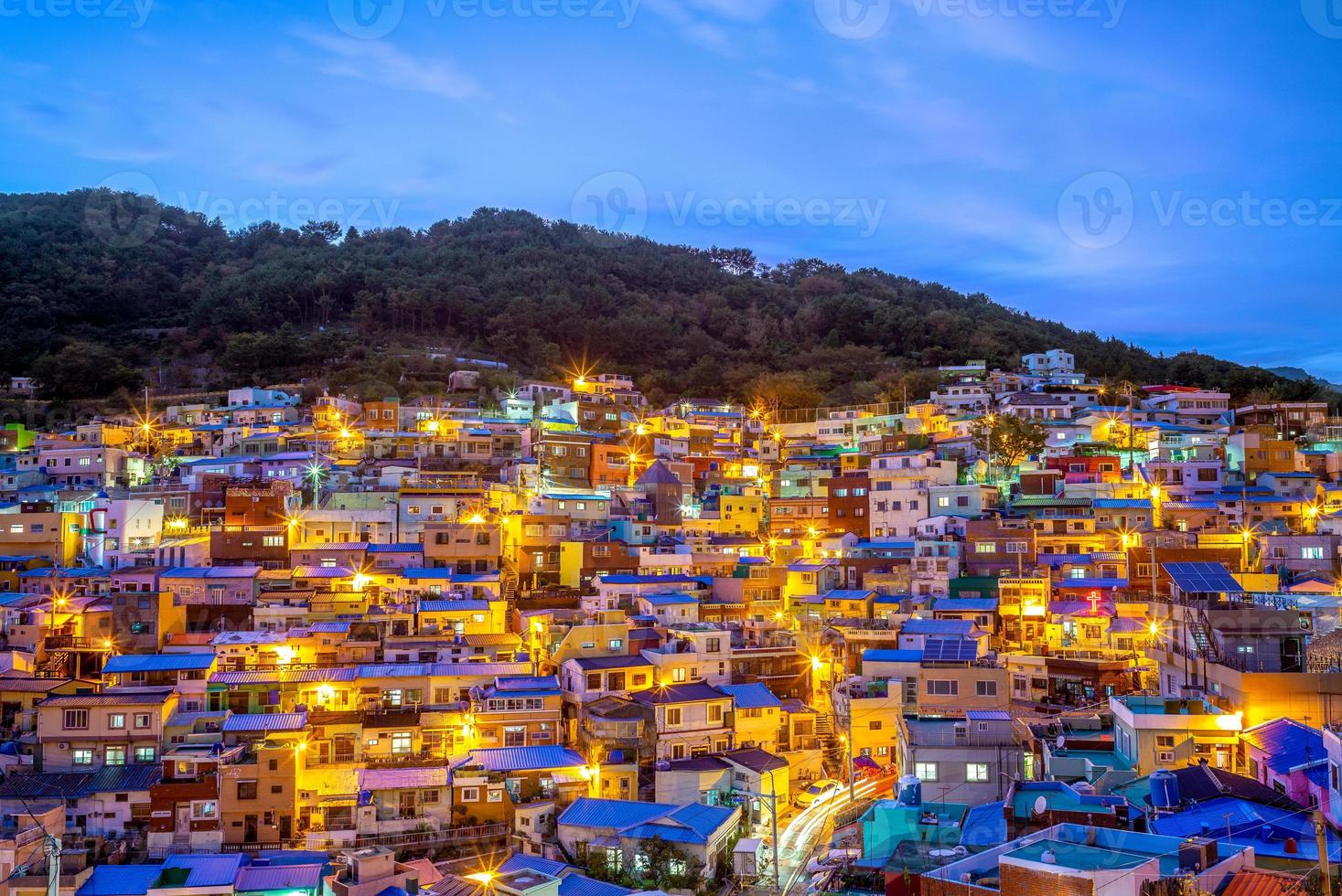 beroemde attractie gamcheon cultuur dorp in busan in zuid-korea foto