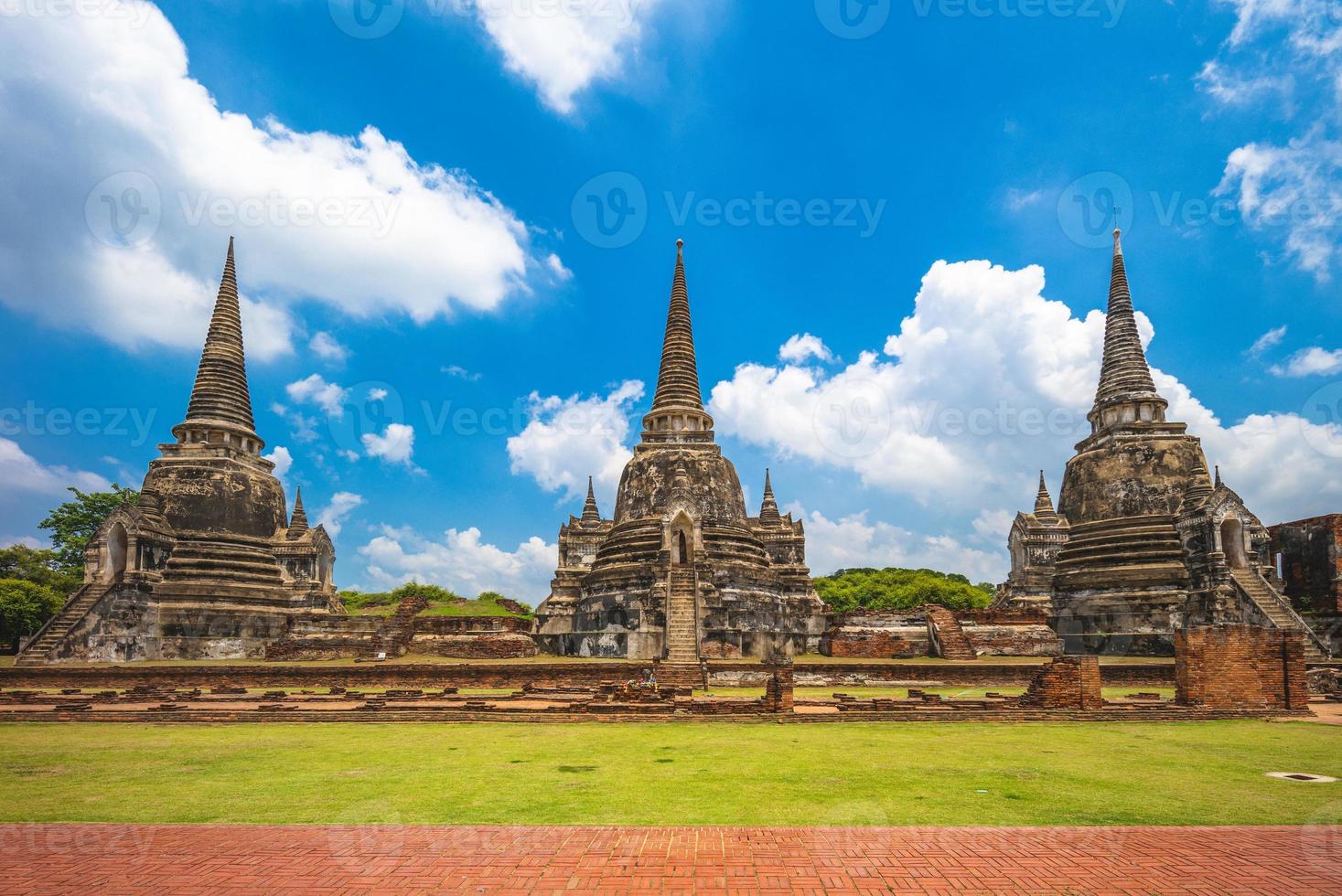 wat phra si sanphet in ayutthaya in thailand foto