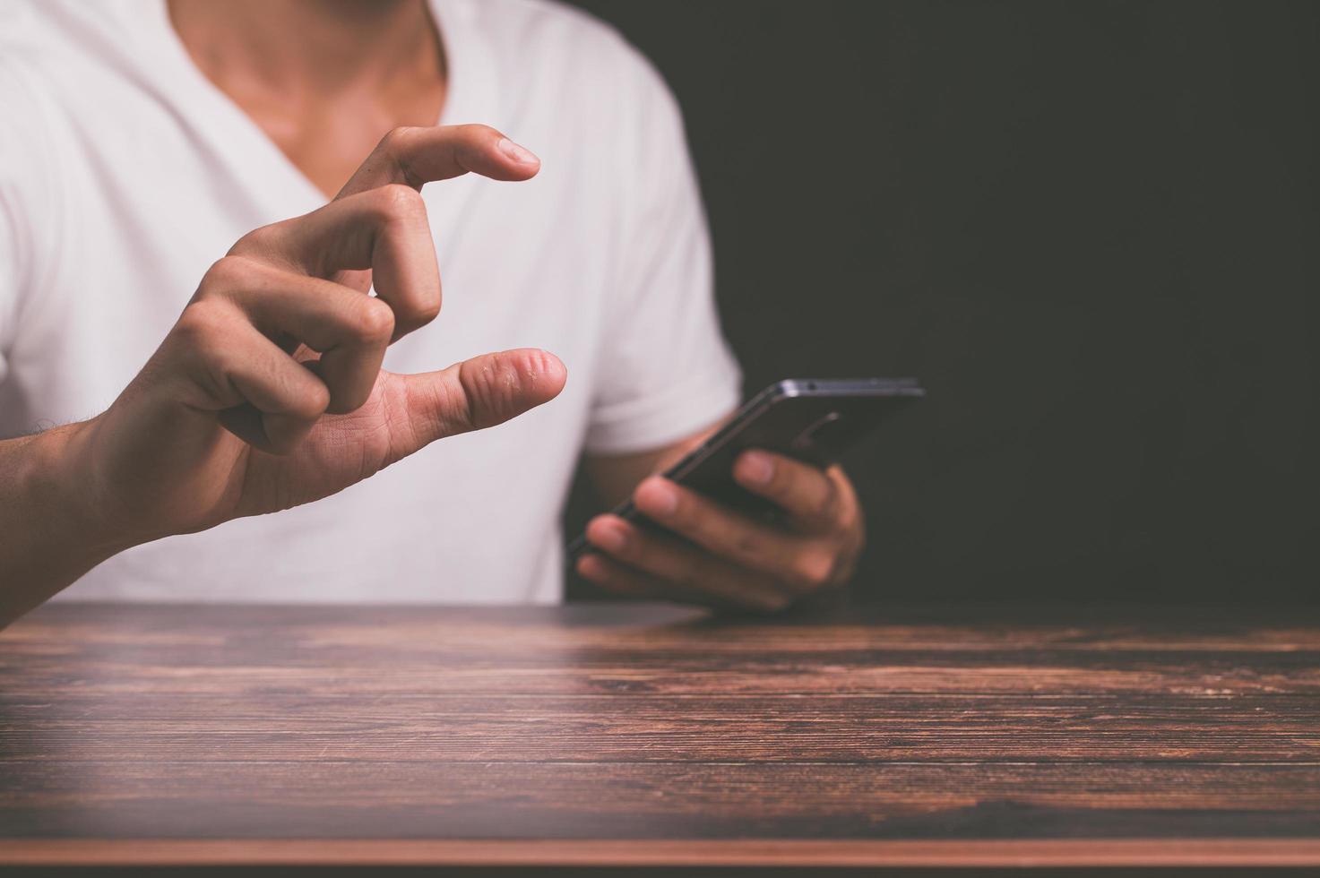 menselijke handgebaren voor activiteiten foto