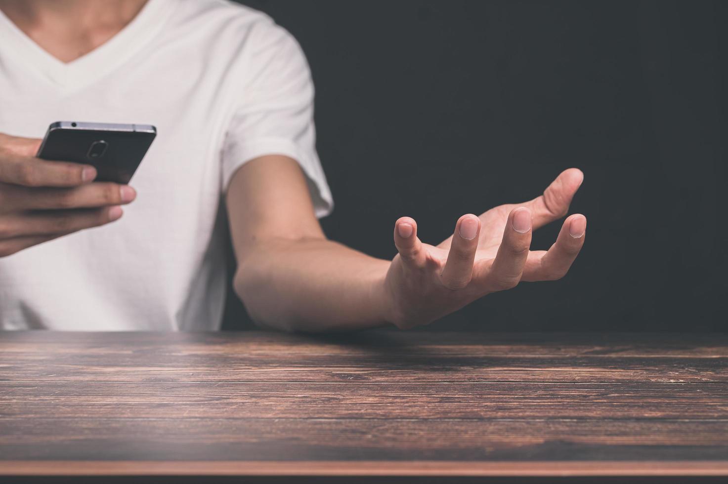 menselijke handgebaren voor activiteiten foto