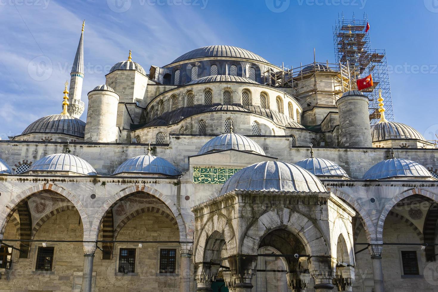 sultan ahmed moskee blauwe moskee in istanbul turkije foto