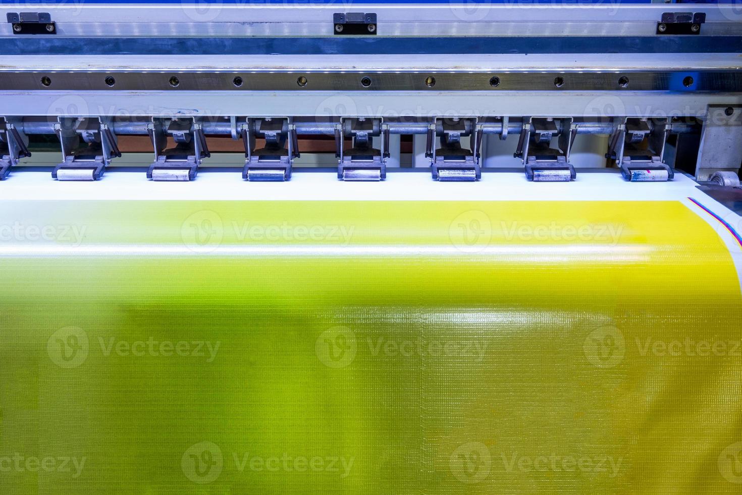 formaat grote inkjetprinter werkt op vinylbanner foto