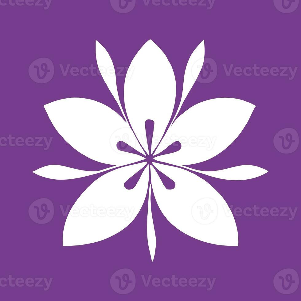 bloem logo vector gemakkelijk abstract vlak mandala tatoeëren fabriek kleur bloesem bloem bloeien stencil foto