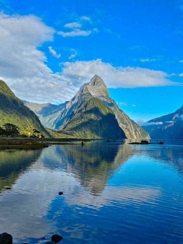 milford geluid, Zuidland, nieuw Zeeland foto