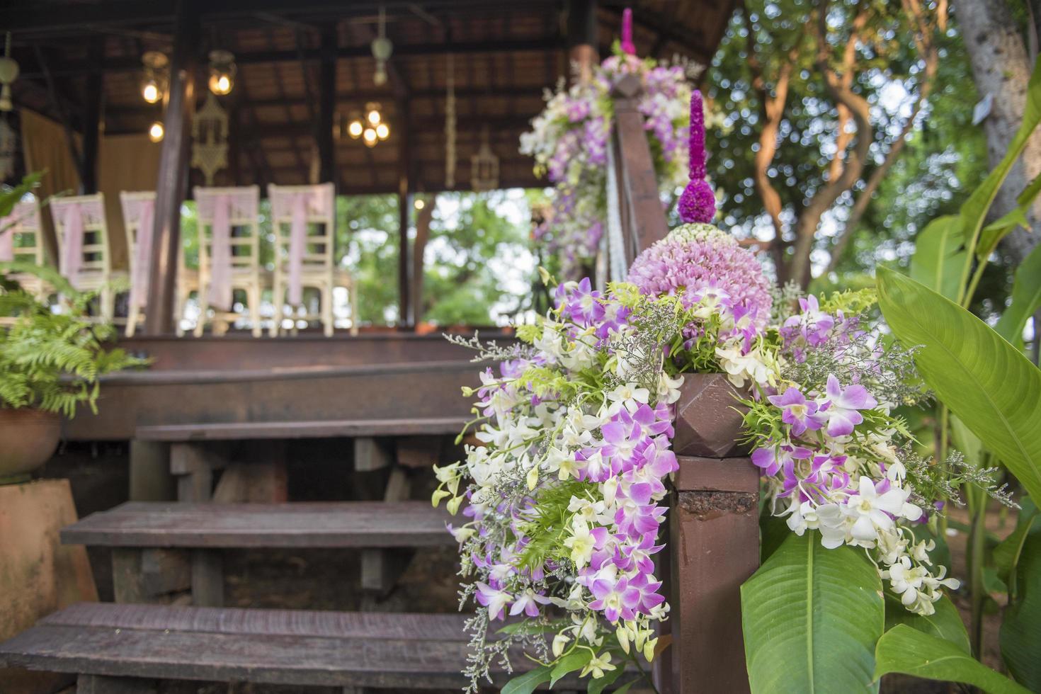 Thaise bruiloft decoratie foto