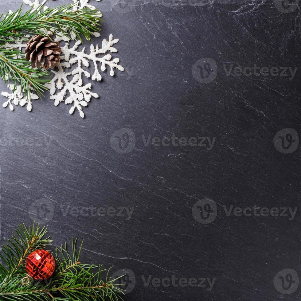 decoratieve kerst- of nieuwjaarsachtergrond foto