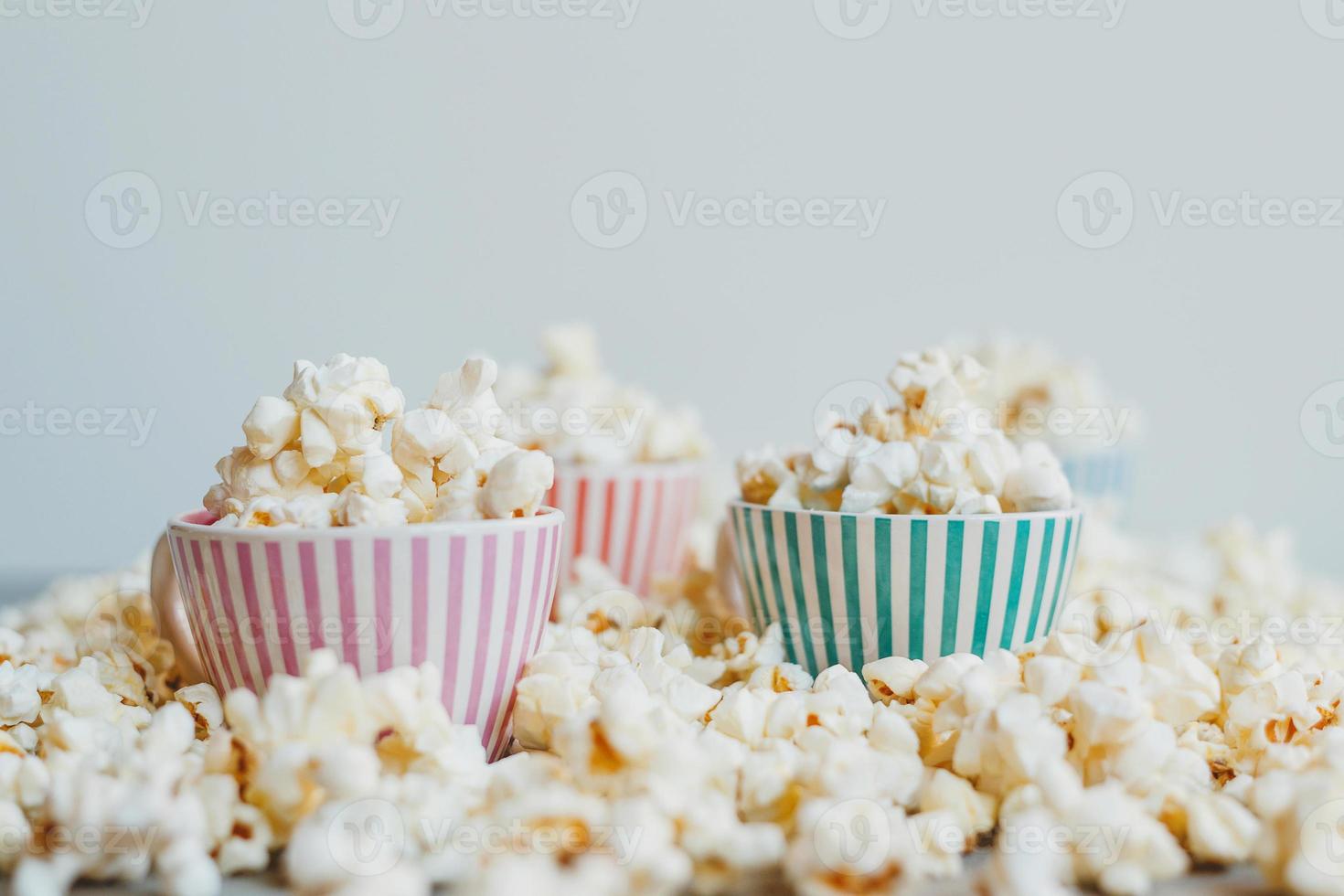 heerlijke gezouten popcorn foto