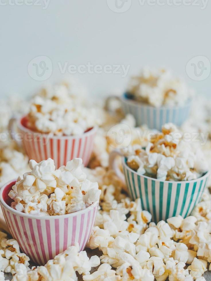 heerlijke gezouten popcorn foto