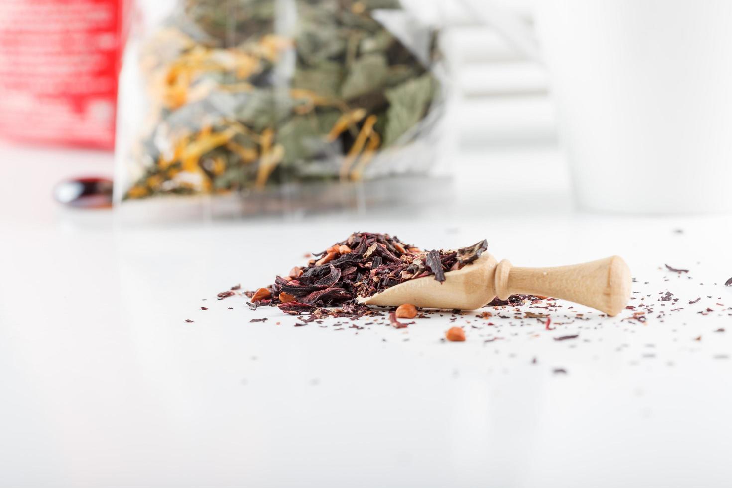 aziatische aromatische theekruiden goede gezondheid en mentale voordelen foto