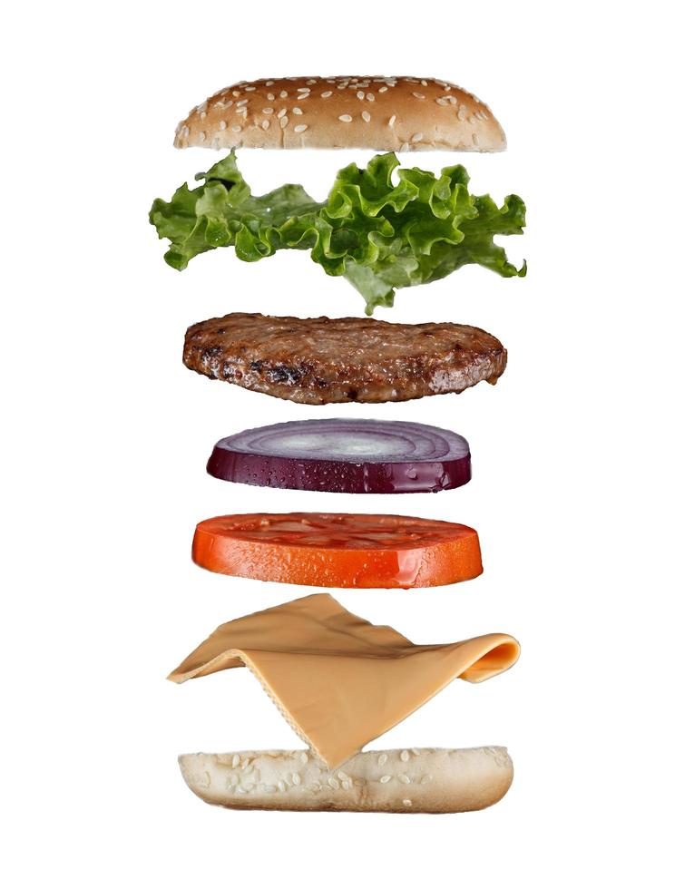 hamburger fastfood concept foto