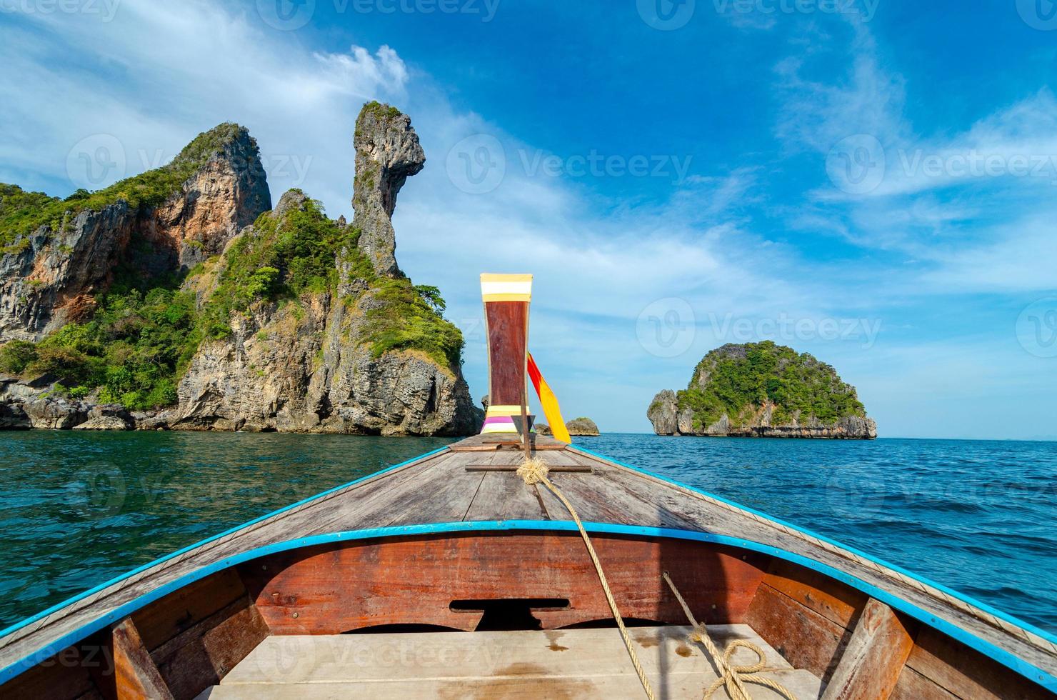 koh kai houten boot krabi thailand foto