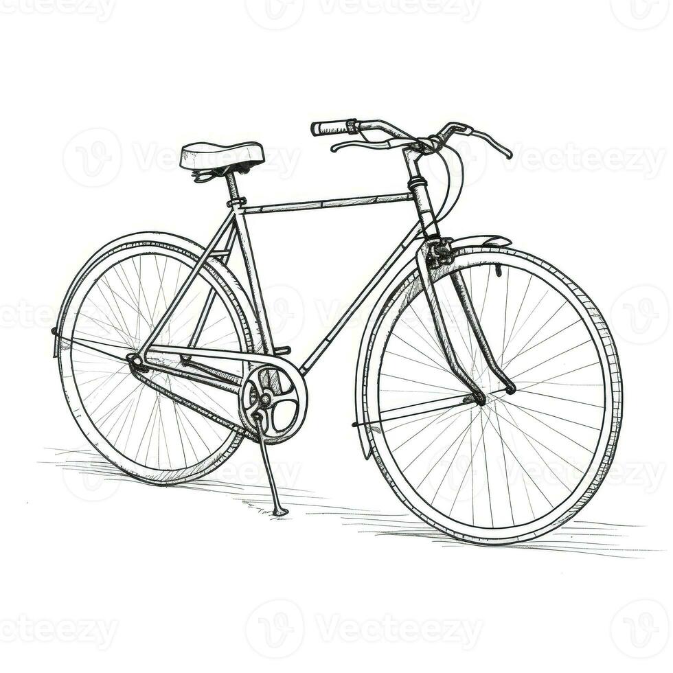 fiets fiets ai gegenereerd foto