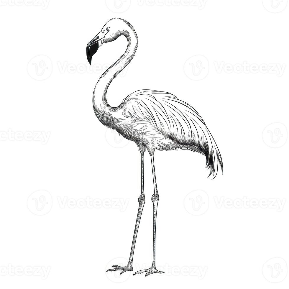 icoon flamingo ai gegenereerd foto