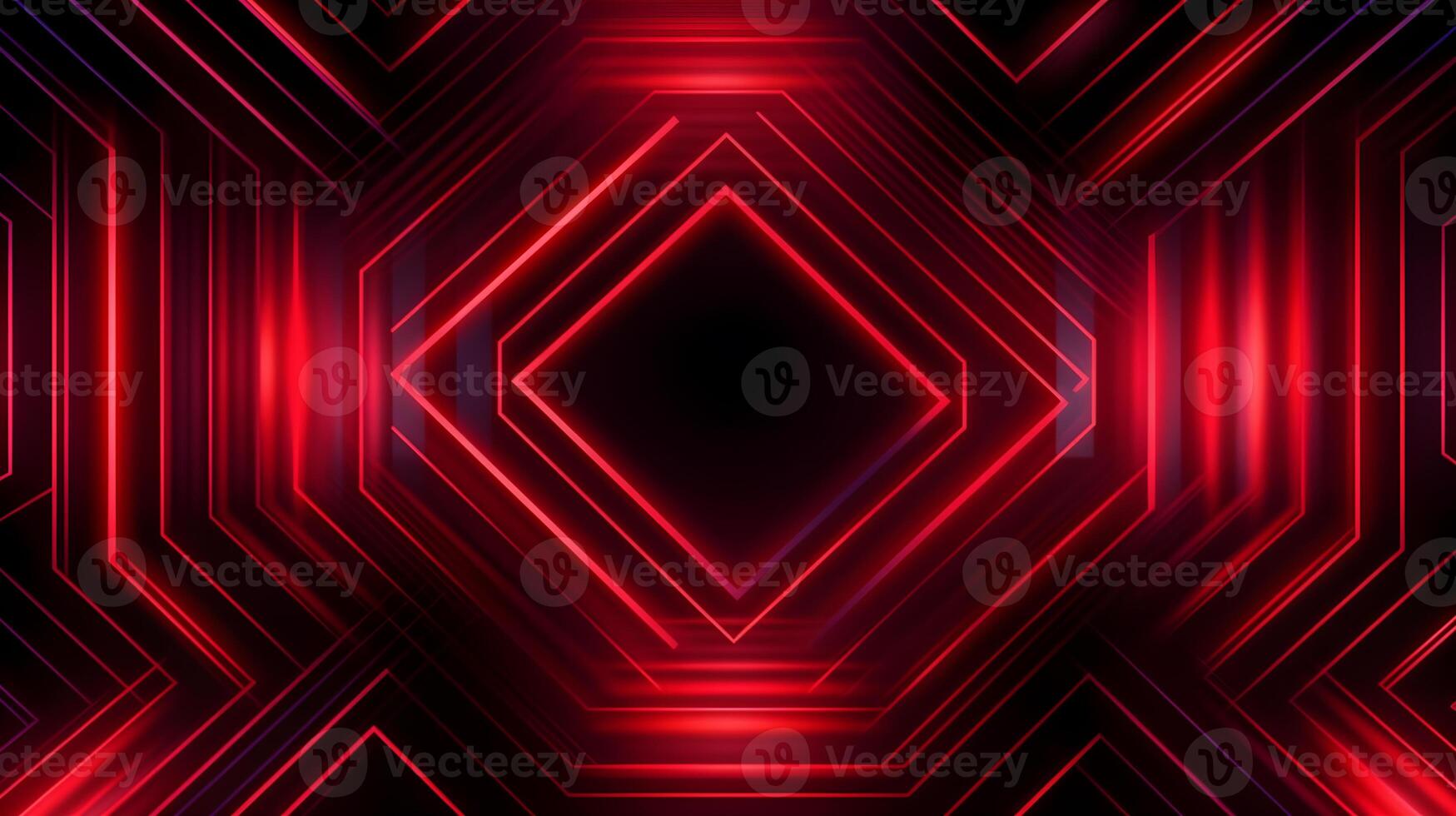 abstract meetkundig neon rood achtergrond ,generatief ai foto