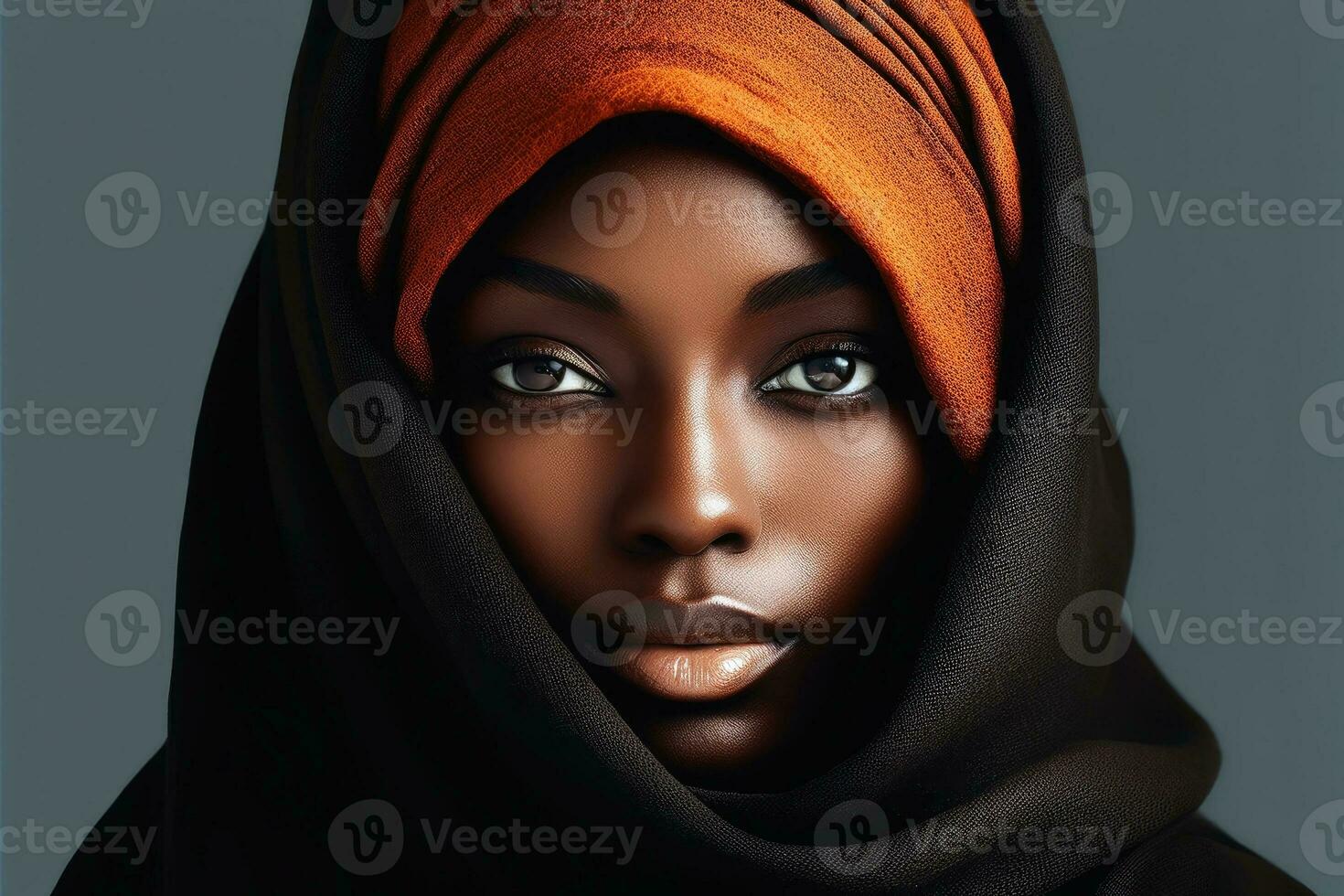 een mooi zwart vrouw portret gemaakt met generatief ai technologie. foto