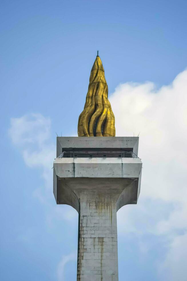 centraal jakarta, jakarta, indonesië, 16 mei 2022. het nationale monument van indonesië genaamd monas. foto