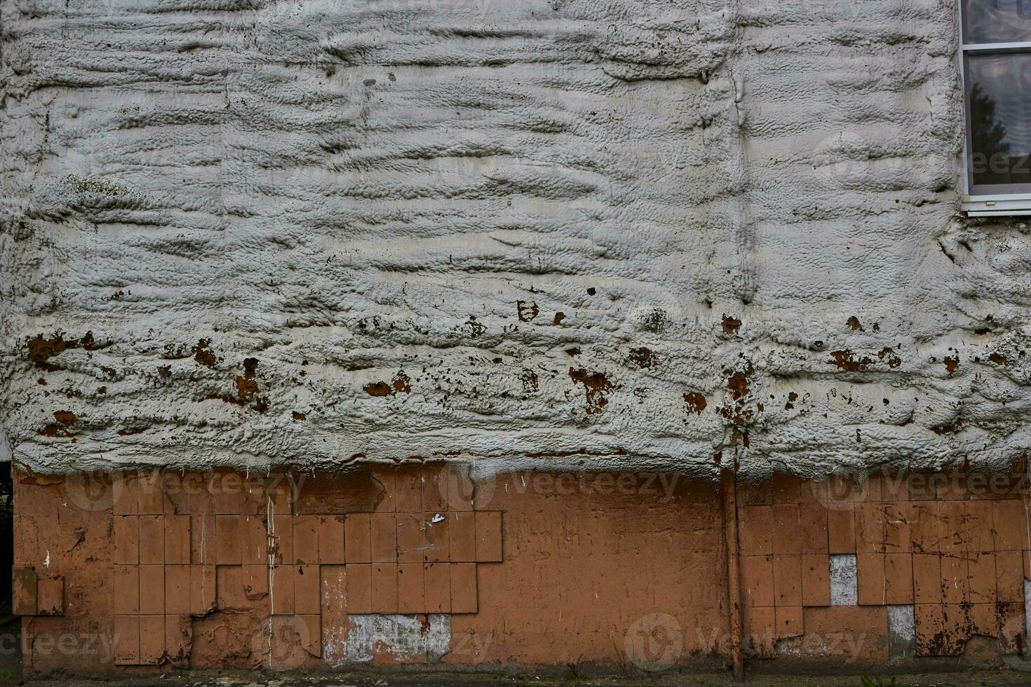 gebouw polyurethaan schuim isolatie van muur van foto