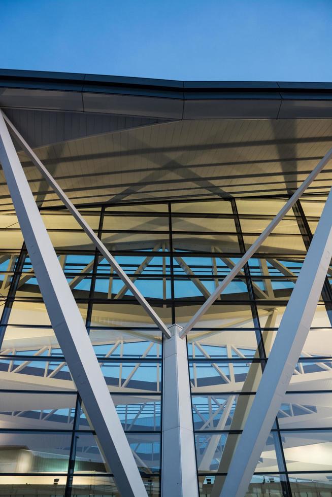 close-up delen van het gebouw in moderne architectuurstijl foto