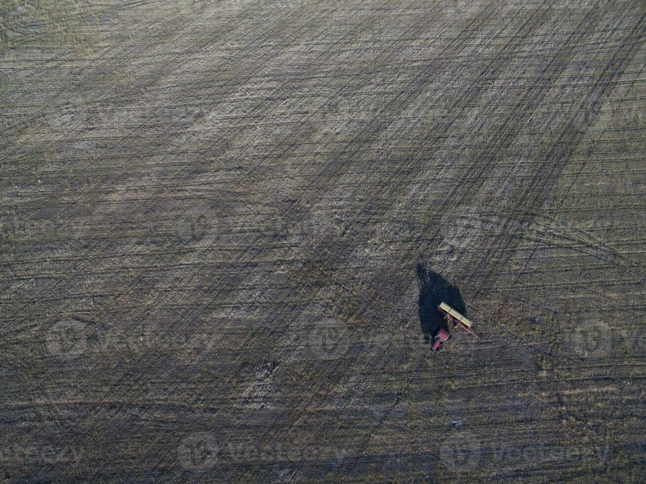 direct zaaien, agrarisch machines, in la pampa, Patagonië, Argentinië foto