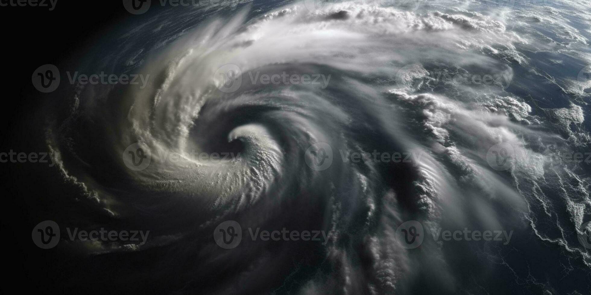 orkaan van storm tropisch cycloon natuurlijk ramp, ai gegenereerd foto