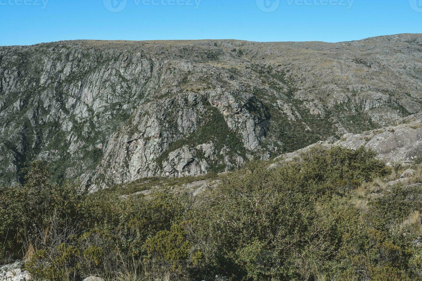 quebrada del appartement nationaal park landschap, cordoba provincie, Argentinië foto