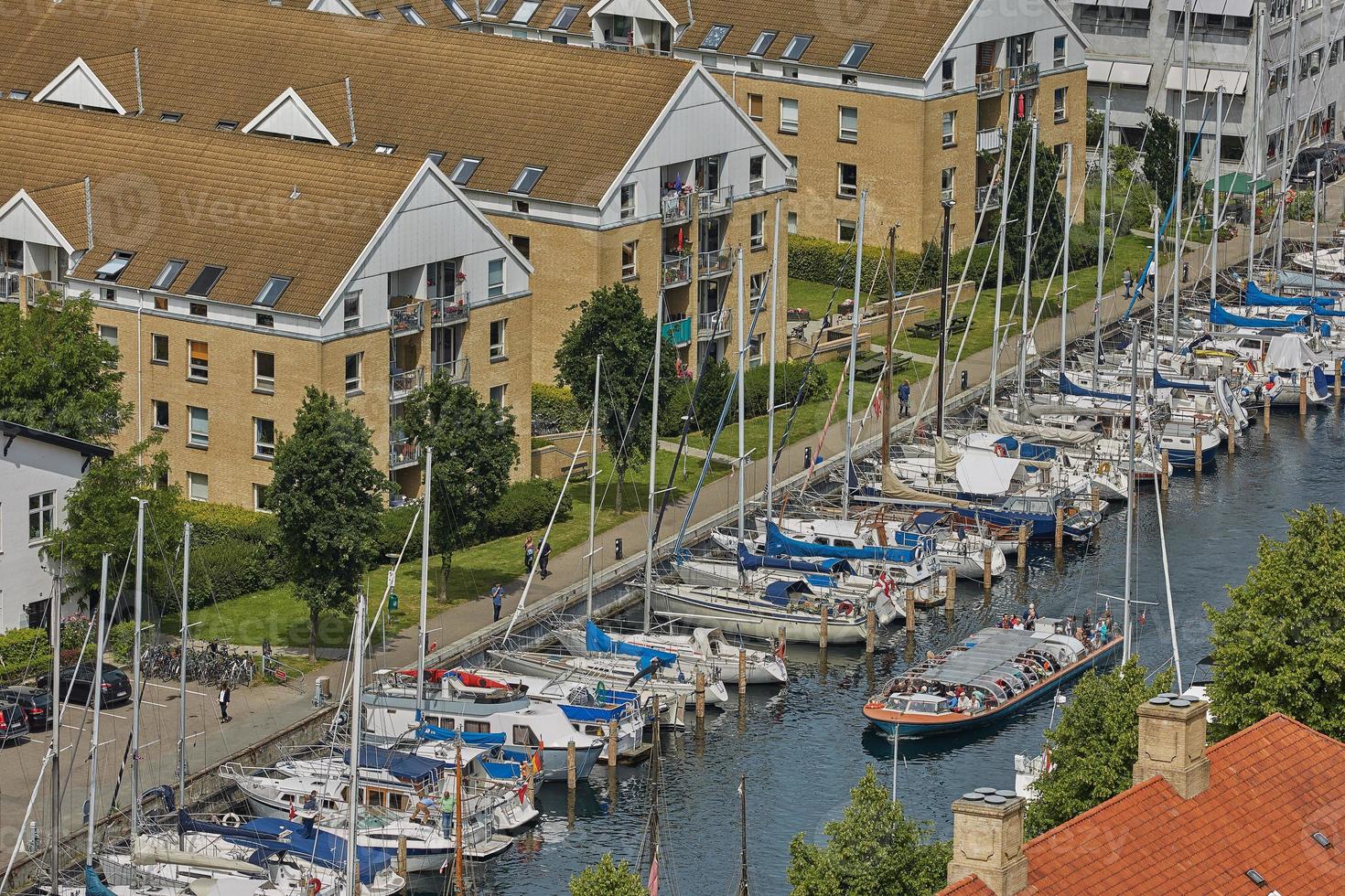 uitzicht op de waterkant van Kopenhagen, denemarken foto