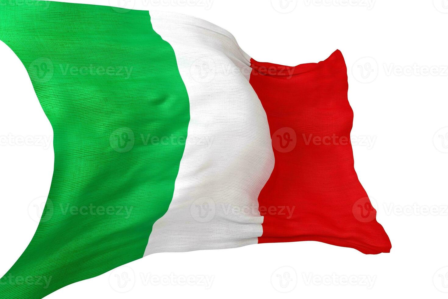 Italiaans nationaal vlag 3d foto