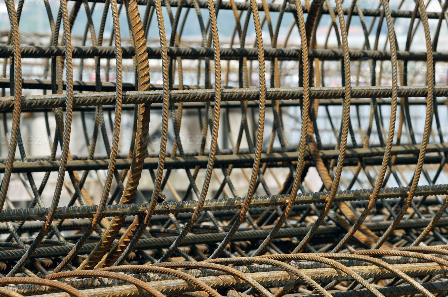 constructie elementen - staal versterking kooi foto