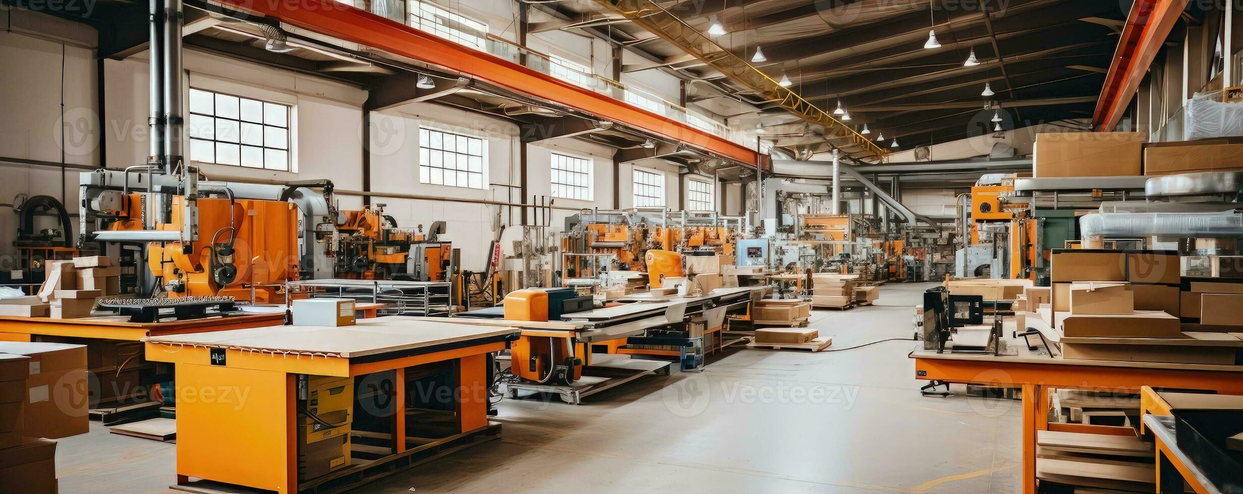 magazijn interieur, industrieel achtergrond foto