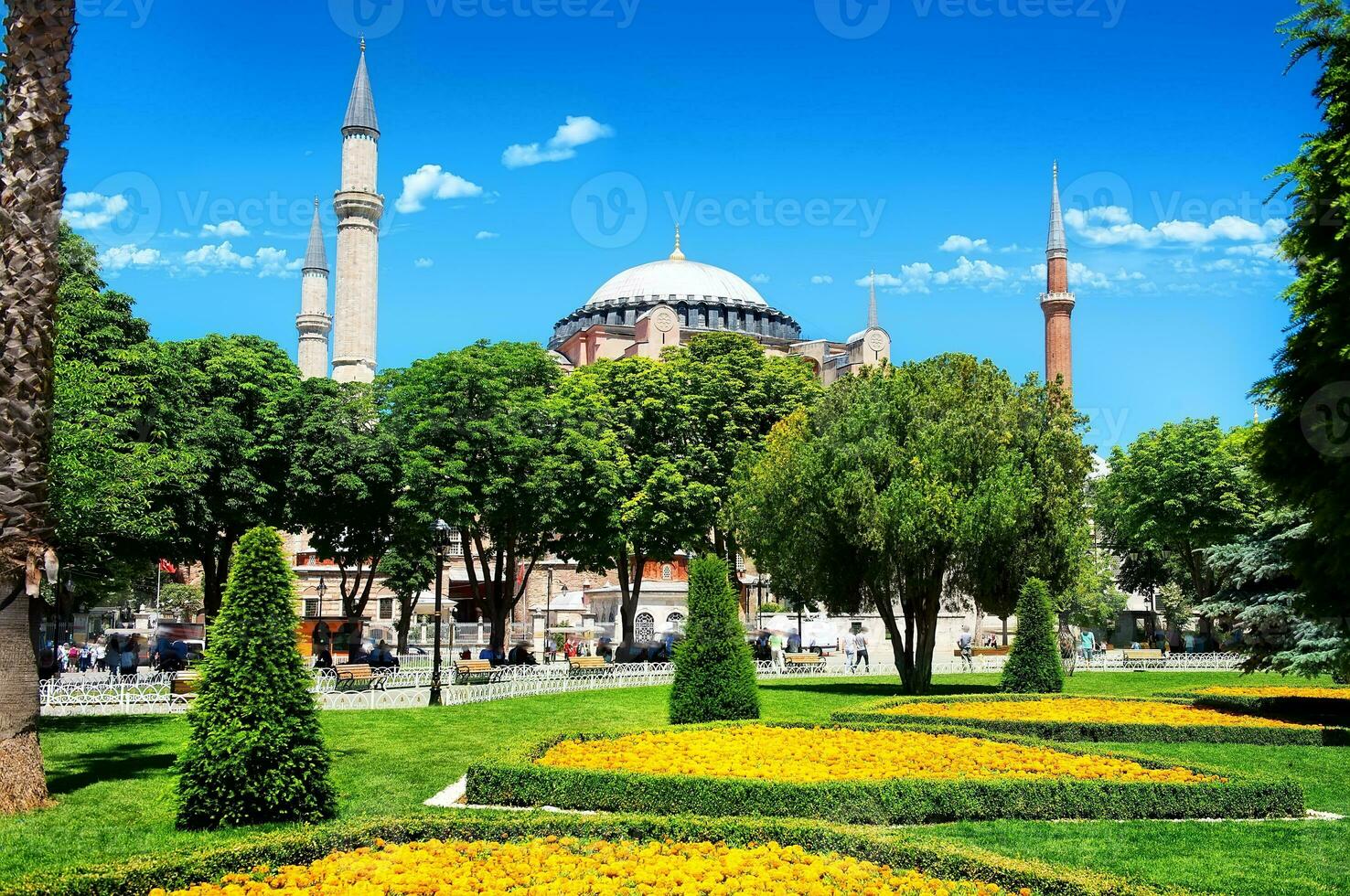 park in de buurt hagia sophia foto