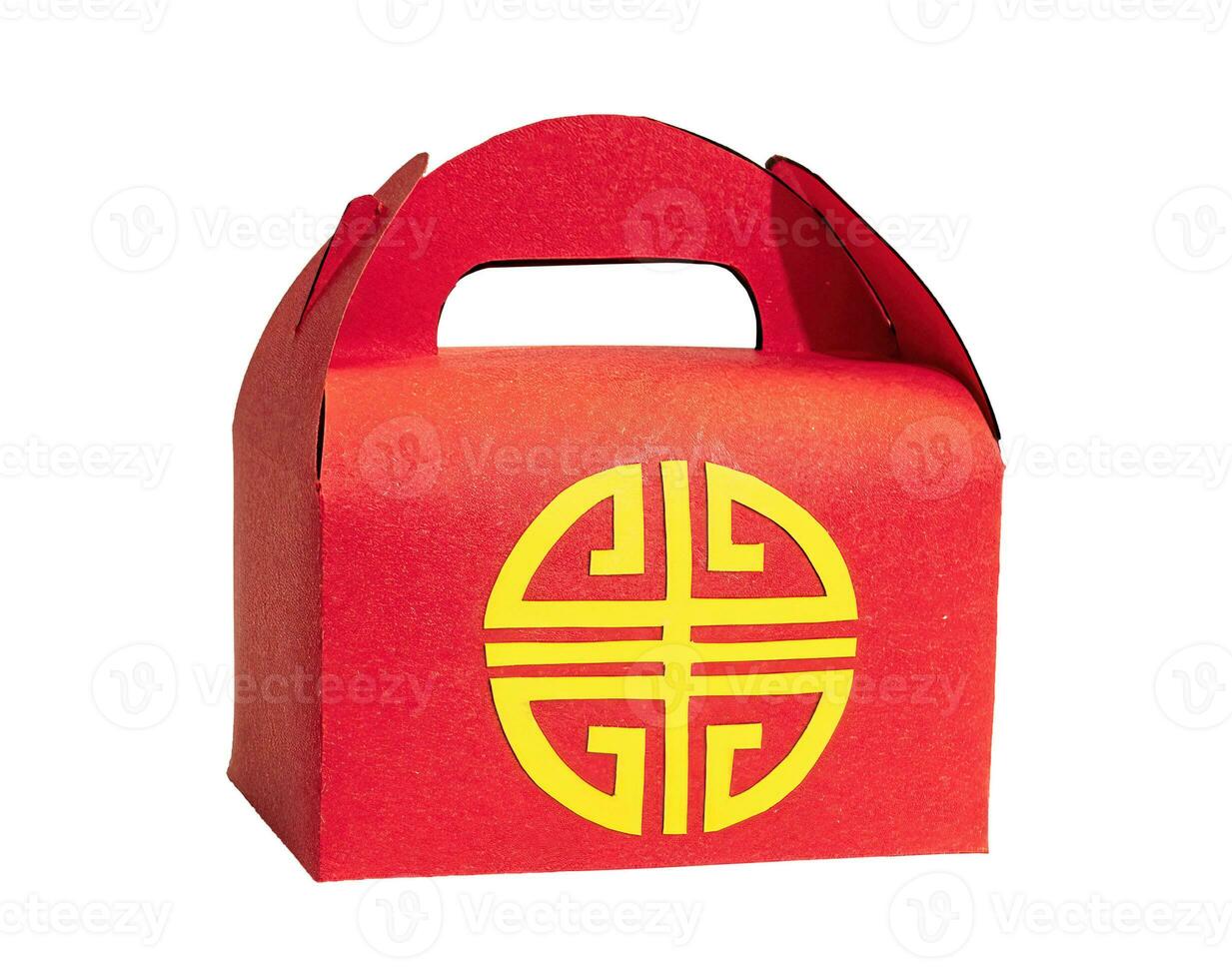 Chinese voedsel doos, geïsoleerd Aan blanco achtergrond. foto
