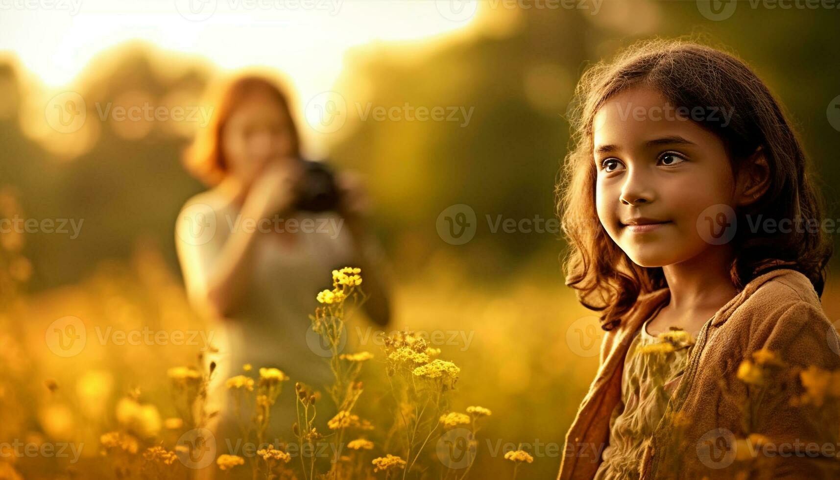 schattig meisjes genieten zorgeloos zomer speeltijd samen buitenshuis gegenereerd door ai foto